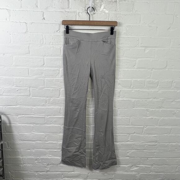 White House Black Market Women's Pull-On Boot Leg Pant Solid Gray Size 0 - Picture 1 of 5